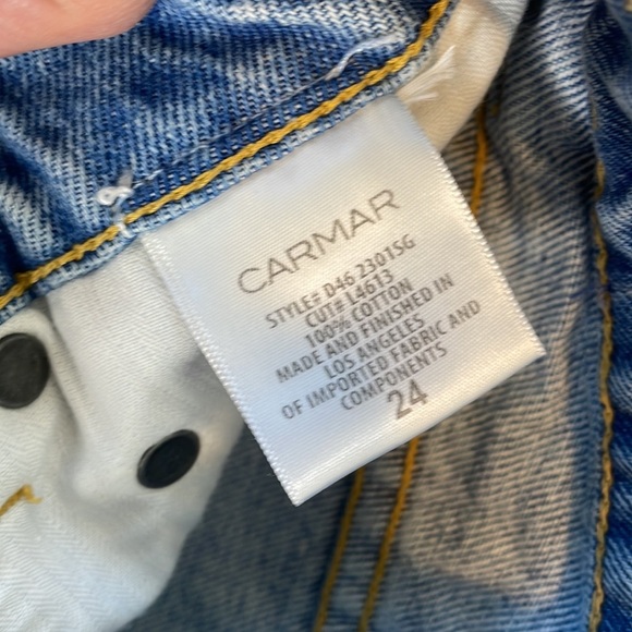 LF Carmar Denim tie side 11” high rise jean shorts - Picture 6 of 10